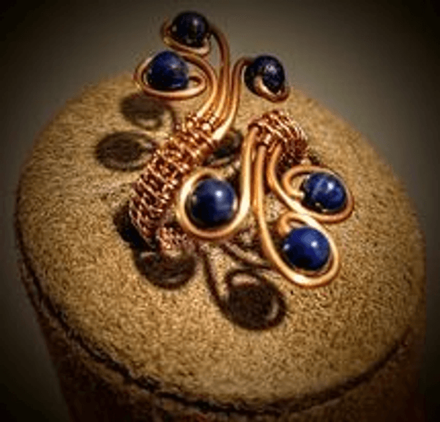 Lapis Lazuli - Third Eye Spiral Ring