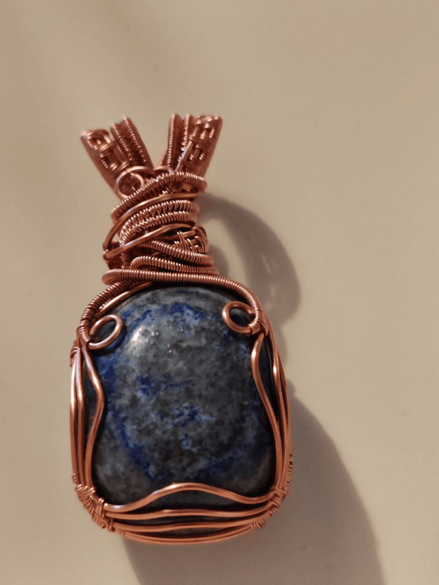 Lapis Lazuli Palm Stone Pendant